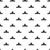 Big rocket pattern, simple style vector