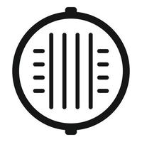 Underground manhole icon simple vector. Street lid vector