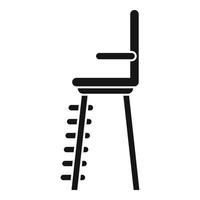 icono de asiento de árbitro de voleibol vector simple. silla de tenis