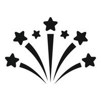 Christmas firework icon simple vector. Celebrate event vector
