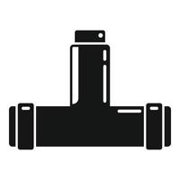 Pipe connection icon simple vector. Industrial flange vector