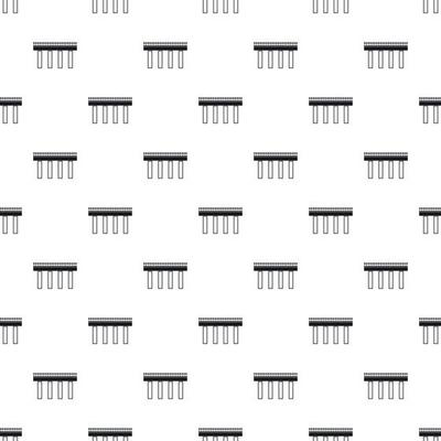 Steel bridge pattern, simple style