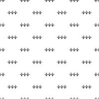 Bridge with triangular supports pattern vector
