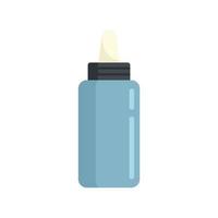 Tattoo liquid bottle icon flat isolated vector