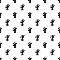 Gesture okay pattern, simple style vector