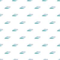 Speed boat pattern, cartoon style vector