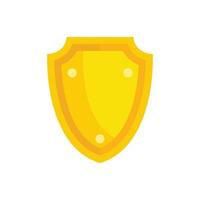 Home security shield icon flat isolated vector