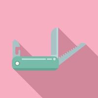 Multi tool icon flat vector. Knife kit vector