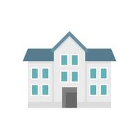 Realtor house icon flat isolated vector