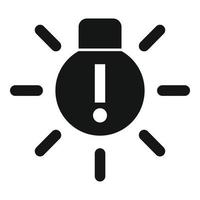Dashboard light icon simple vector. Car engine vector