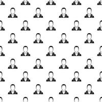 Full male avatar pattern, simple style vector