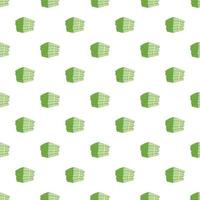 Stack of money pattern, cartoon style vector