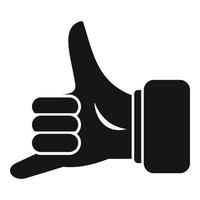 Hand gesture icon simple vector. Finger hold vector