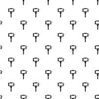 Smartphone on a selfie stick pattern, simple style vector