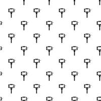 Smartphone on a selfie stick pattern, simple style vector