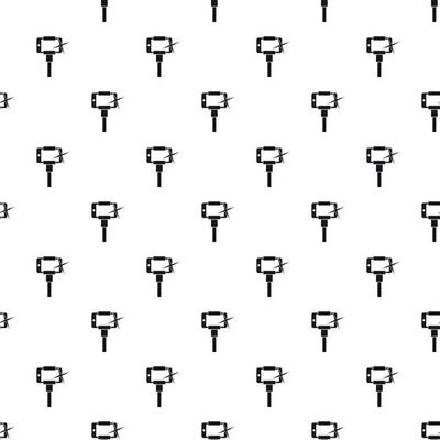 Smartphone on a selfie stick pattern, simple style