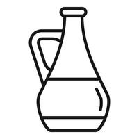 Gmo oil icon outline vector. Dna food vector