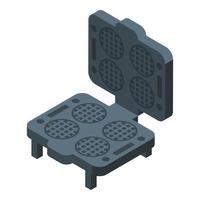 Cook equipment icon isometric vector. Waffle maker vector