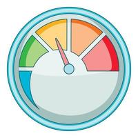 Indicator icon, cartoon style vector