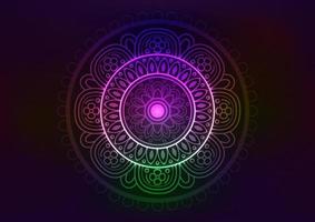 Abstract floral design colorful mandala pattern background vector