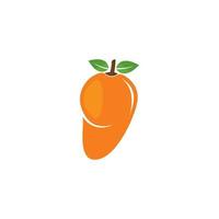 Mango in flat style. Mango vector logo.