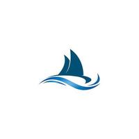 sailing logo vector icon