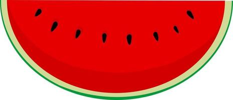 Juicy watermelon with sliced isolated on white background. vector