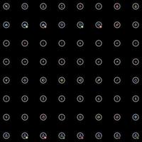 Vector set of colorful icons with various categories