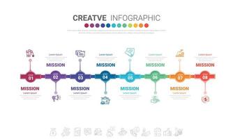 Infographics element design for 8 option. vector