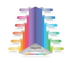 Presentation business 12 months. vector