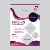 Flyer modern template vector