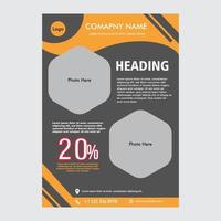 Flyer template abstract vector