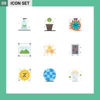 9 Flat Color concept for Websites Mobile and Apps chemist graphics fast graphic design Editable Vector Design Elements
