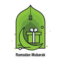 Ramadan Kareem concept banner vector illustration