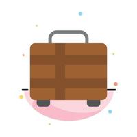 Beach Holiday Transportation Travel Abstract Flat Color Icon Template vector