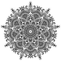 formas de mandala fáciles para colorear flor de mandala de vector ilustración de patrón de flor oriental