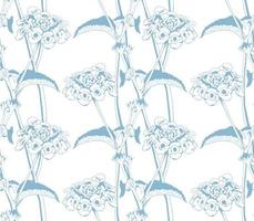 Foliage pattern of leaf plant for textile design. Floral art for wallpaper or fabric fashion. vector