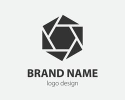 Trend logo vector hexagon tech design. Technology logotype for smart system, network application, crypto icon.