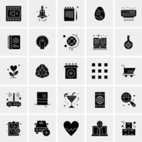 25 Universal Business Icons Vector Creative Icon Illustration to use in web and Mobile Related project