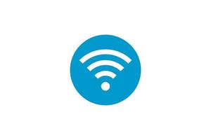 conexión de señal de símbolo wi fi. señal de tecnología inalámbrica de internet vectorial. icono de comunicación de red wifi. vector