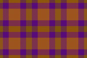 Check textile seamless. Vector pattern fabric. Background plaid tartan texture.