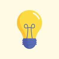 Illustration of lightbulb energy, light and bright. creativity idea business innovation, on transparent background vector