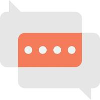 Message boxes and chats illustration in minimal style vector
