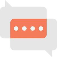 Message boxes and chats illustration in minimal style vector