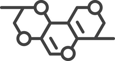 molecules and atoms illustration in minimal style vector