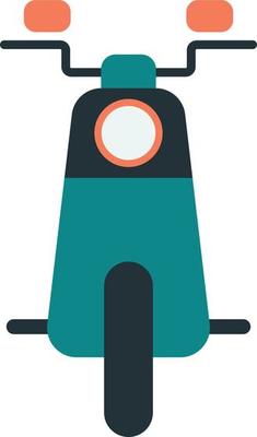 scooter illustration in minimal style