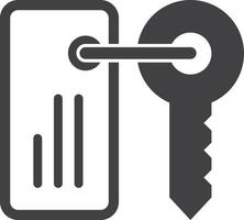 keys and tags illustration in minimal style vector