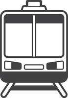ilustración de tranvía en estilo minimalista vector