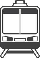 tram illustration in minimal style vector