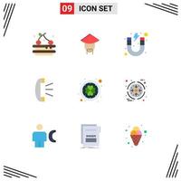 Set of 9 Modern UI Icons Symbols Signs for irish customer support learn client support answer Editable Vector Design Elements